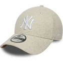 shapka-izvita-bezhov-snapbek-9forty-melton-wool-na-new-york-yankees-mlb-ot-new-era