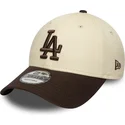 shapka-izvita-kafyav-reguliruem-9forty-side-patch-na-los-angeles-dodgers-mlb-ot-new-era