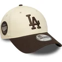 shapka-izvita-kafyav-reguliruem-9forty-side-patch-na-los-angeles-dodgers-mlb-ot-new-era