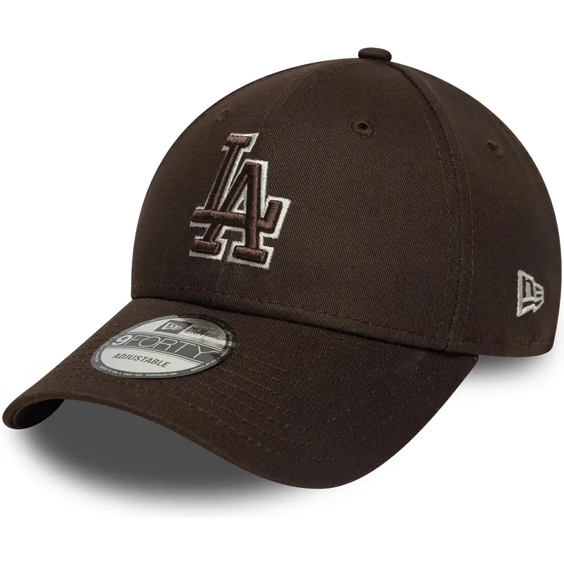 shapka-izvita-kafyav-reguliruem-9forty-outline-na-los-angeles-dodgers-mlb-ot-new-era