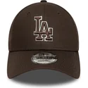 shapka-izvita-kafyav-reguliruema-9forty-outline-na-los-angeles-dodgers-mlb-ot-new-era