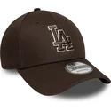 shapka-izvita-kafyav-reguliruem-9forty-outline-na-los-angeles-dodgers-mlb-ot-new-era