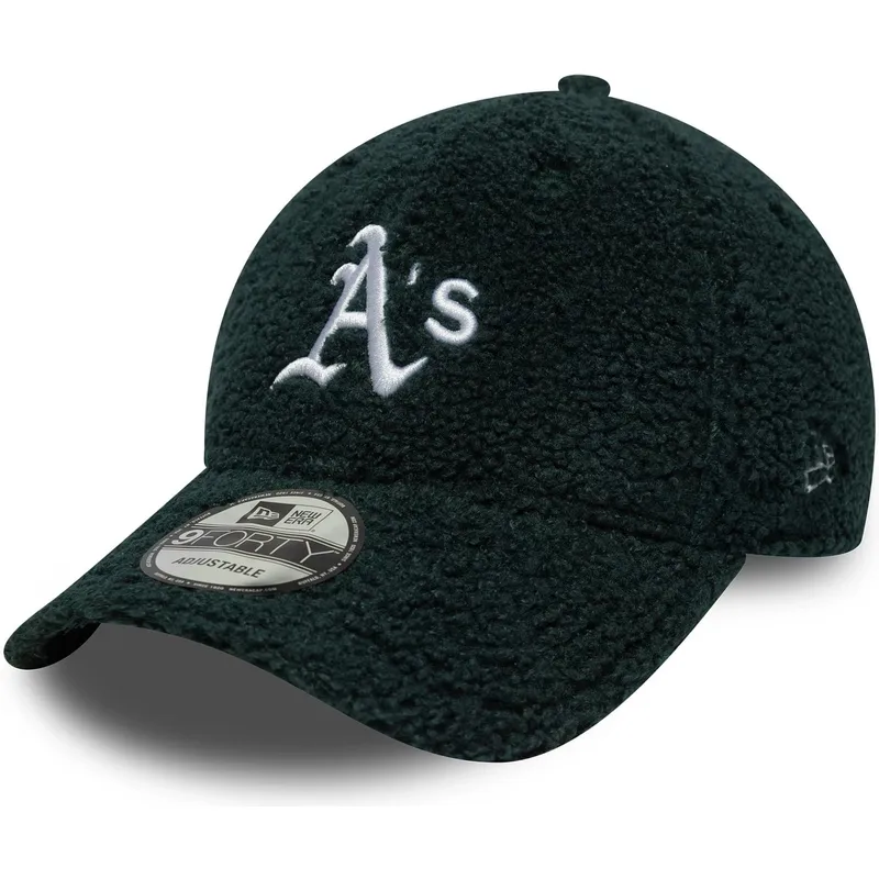 justerbar-gron-buet-kasket-9forty-winter-borg-fra-oakland-athletics-mlb-fra-new-era