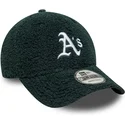 grune-verstellbare-curved-cap-9forty-winter-borg-der-oakland-athletics-mlb-von-new-era