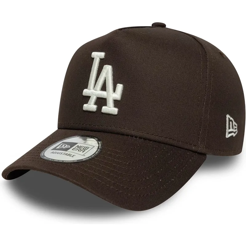 shapka-izvita-kafyav-snapbek-9forty-e-frame-side-patch-na-los-angeles-dodgers-mlb-ot-new-era