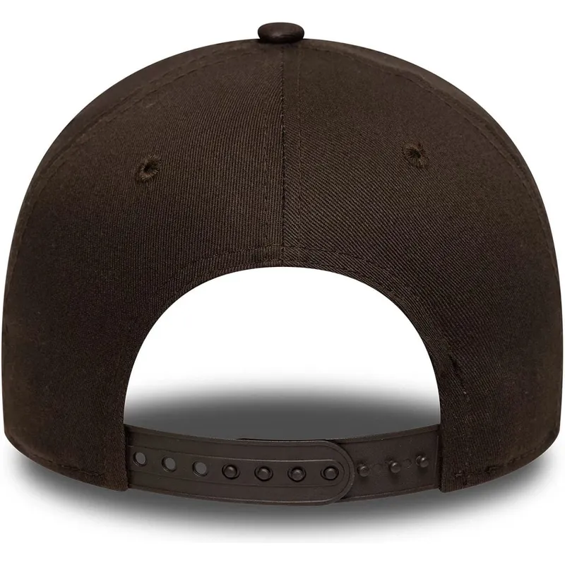 braune-gebogene-snapback-kappe-9forty-e-frame-side-patch-der-los-angeles-dodgers-mlb-von-new-era