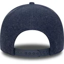 marinebla-buet-snapback-kasket-med-marineblat-logo-9forty-e-frame-melton-fra-los-angeles-dodgers-mlb-fra-new-era