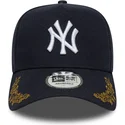 shapka-izvita-tmnosin-snapbek-9forty-e-frame-tonal-icon-na-new-york-yankees-mlb-ot-new-era