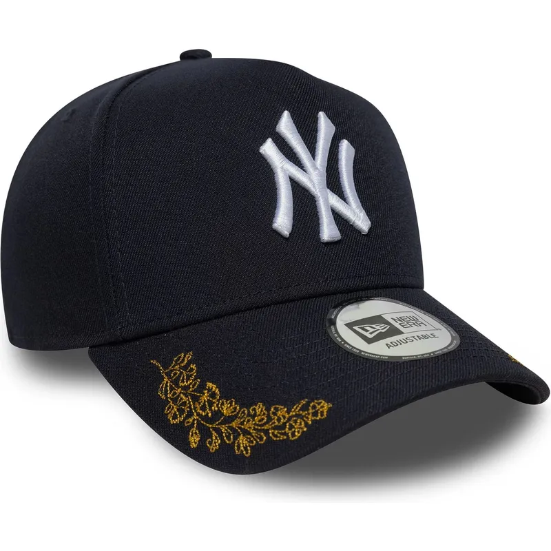 morkebla-buet-snapback-9forty-e-frame-tonal-icon-kasket-fra-new-york-yankees-mlb-fra-new-era