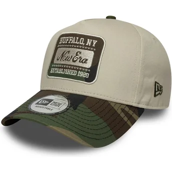 Шапка извита камуфлаж снапбек 9FORTY E Frame Camo Patch от New Era