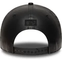 schwarze-snapback-kappe-mit-gebogenem-schirm-und-schwarzem-logo-9forty-m-crown-pu-der-los-angeles-dodgers-mlb-von-new-era