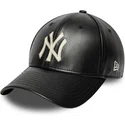 new-era-izvita-kozirka-9forty-m-crown-img-leather-new-york-yankees-mlb-cherna-reguliruema-shapka