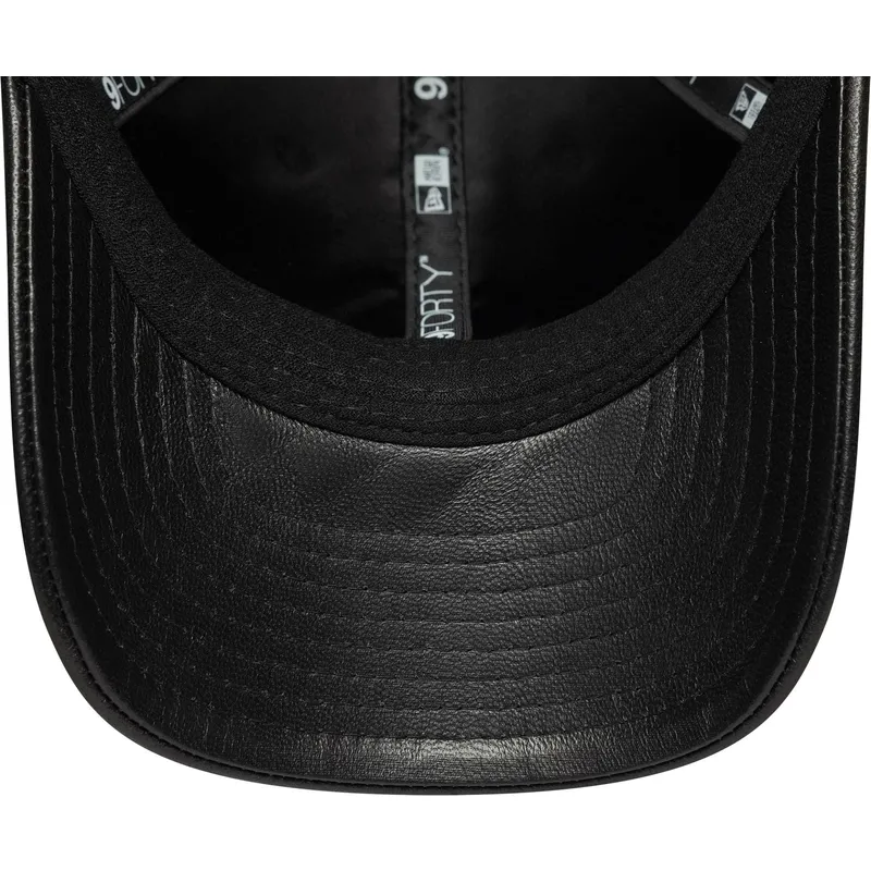 new-era-new-york-yankees-mlb-9forty-m-crown-img-leather-justerbar-sort-buet-kasket