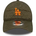 shapka-izvita-zelena-reguliruema-9twenty-quilted-na-los-angeles-dodgers-mlb-ot-new-era