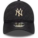 shapka-izvita-cherna-reguliruem-9twenty-quilted-na-new-york-yankees-mlb-ot-new-era