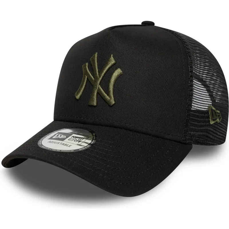 new-york-yankees-mlb-new-era-a-frame-league-essential-sort-trucker-kasket-med-gront-logo