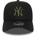 new-york-yankees-mlb-new-era-a-frame-league-essential-sort-trucker-kasket-med-gront-logo