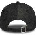 shapka-izvita-cherna-reguliruem-9forty-sequin-denim-na-los-angeles-dodgers-mlb-ot-new-era