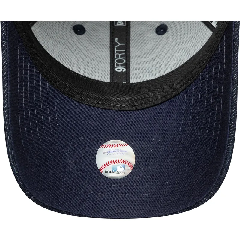 new-era-new-york-yankees-mlb-9forty-sequin-denim-justerbar-marinebla-buet-kasket-til-kvinder