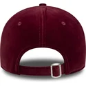 shapka-izvita-chervena-reguliruem-9forty-velour-na-los-angeles-dodgers-mlb-ot-new-era