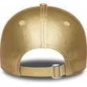 new-era-new-york-yankees-mlb-9forty-metallic-verstellbare-damenkappe-mit-gebogenem-schirm-in-gold