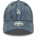 shapka-izvita-sinya-reguliruem-9twenty-denim-na-los-angeles-dodgers-mlb-ot-new-era
