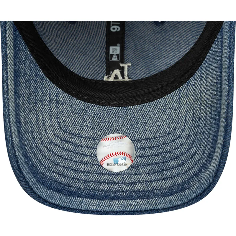 los-angeles-dodgers-mlb-9twenty-denim-justerbar-bla-kvindehat-med-buet-skygge-fra-new-era