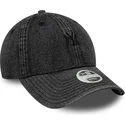 new-era-izvita-periferiya-damska-9twenty-denim-new-york-yankees-mlb-cherna-reguliruema-shapka