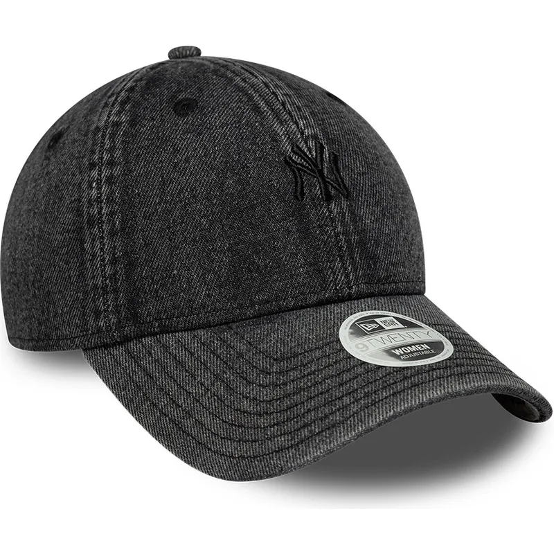 new-era-izvita-periferiya-damska-9twenty-denim-new-york-yankees-mlb-cherna-reguliruema-shapka