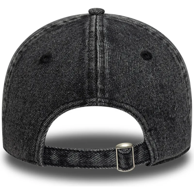 shapka-izvita-cherna-reguliruem-9twenty-denim-na-new-york-yankees-mlb-ot-new-era