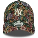 new-era-new-york-yankees-mlb-9twenty-floral-justerbar-flerfarvet-kvindekasket-med-buet-skygge