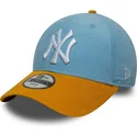 verstellbare-blaue-und-braune-kinderkappe-9forty-cord-new-york-yankees-mlb-von-new-era