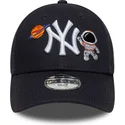 shapka-izvita-tmnosin-reguliruem-za-deca-9forty-space-icon-na-new-york-yankees-mlb-ot-new-era