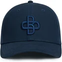 oblack-bejzbolna-shapka-s-izvita-kozirka-navy-blue-logo-baseball-peach-obl055-tmnosinya-reguliruema