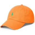 shapka-izvita-oranzhev-adjustable-strap-na-gorra-curva-naranja-ajustable-con-logo-verde-cotton-chino-classic-sport-ot-polo-ralph
