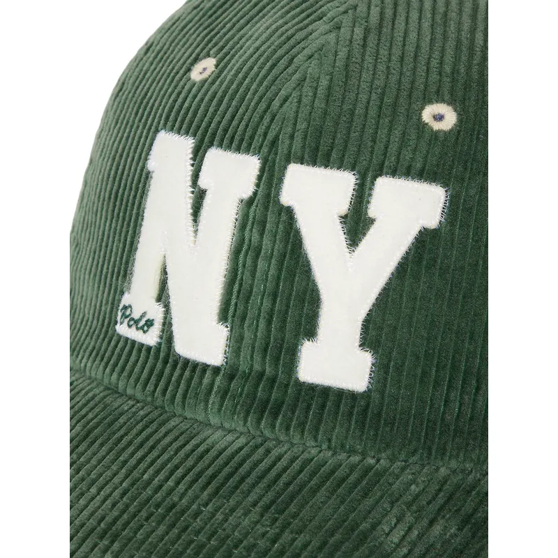 shapka-izvita-zelena-reguliruem-ny-patch-authentic-corduroy-ot-polo-ralph-lauren
