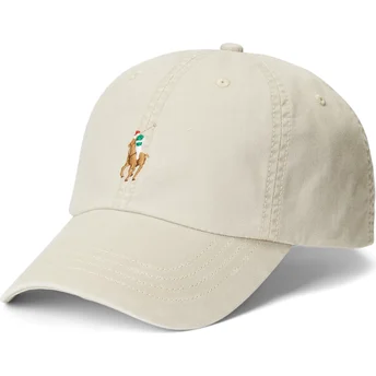 Шапка извита бежов регулируем Classic Sport Stretch Cotton Twill от Polo Ralph Lauren