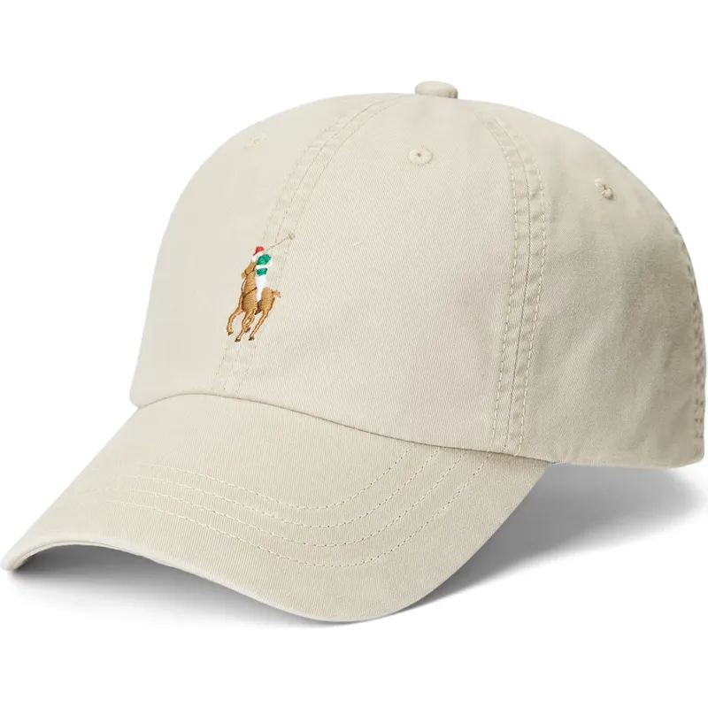 casquette-courbee-beige-ajustable-classic-sport-stretch-cotton-twill-polo-ralph-lauren