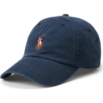 Шапка извита тъмносин регулируема Classic Sport Stretch Cotton Twill от Polo Ralph Lauren