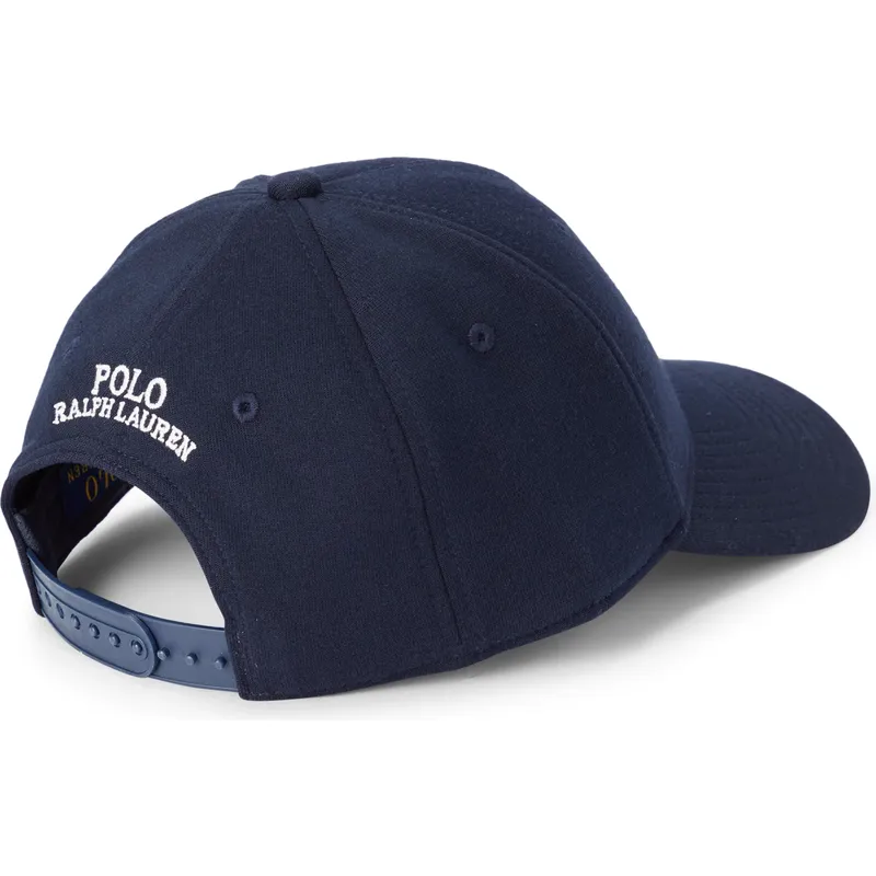 marineblaue-gebogene-snapback-kappe-modern-double-knit-jacquard-von-polo-ralph-lauren