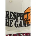 shapka-ploska-bezhov-snapbek-respect-the-game-slogan-ot-and1