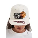shapka-ploska-bezhov-snapbek-respect-the-game-slogan-ot-and1