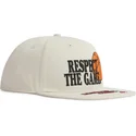 shapka-ploska-bezhov-snapbek-respect-the-game-slogan-ot-and1