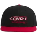 gorra-plana-negra-y-roja-snapback-graffiti-logo-de-and1