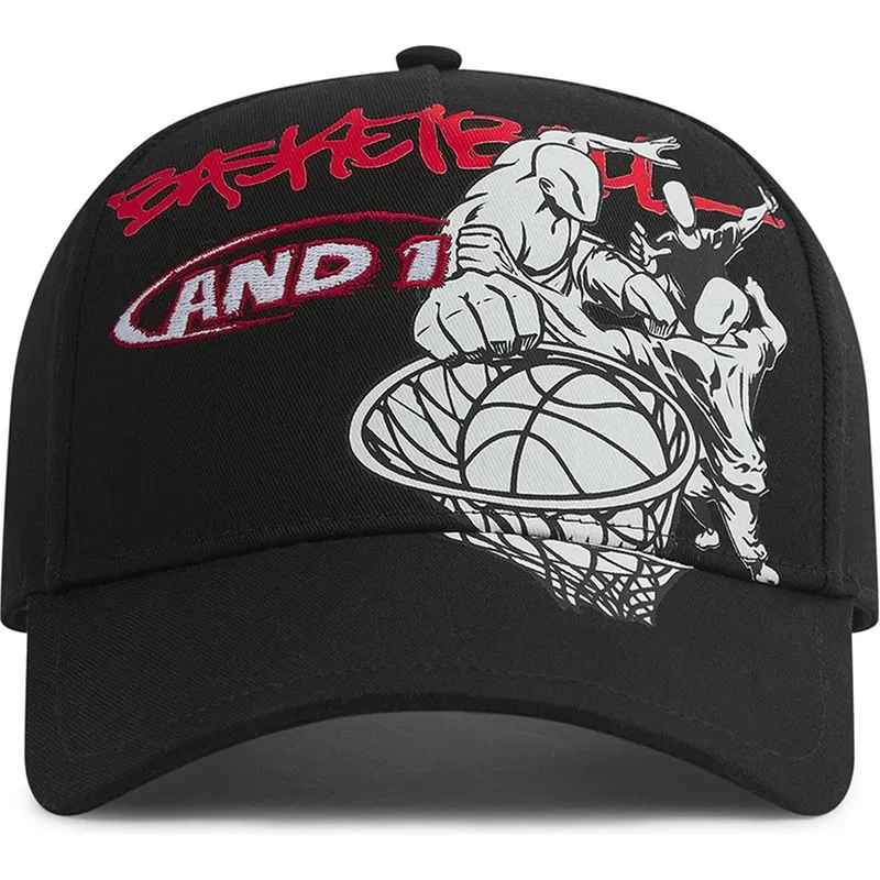 shapka-izvita-cherna-snapbek-dunk-graffiti-ot-and1