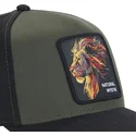 capslab-lion-natural-mystik-mys-beasts-zelena-i-cherna-shapka-traker