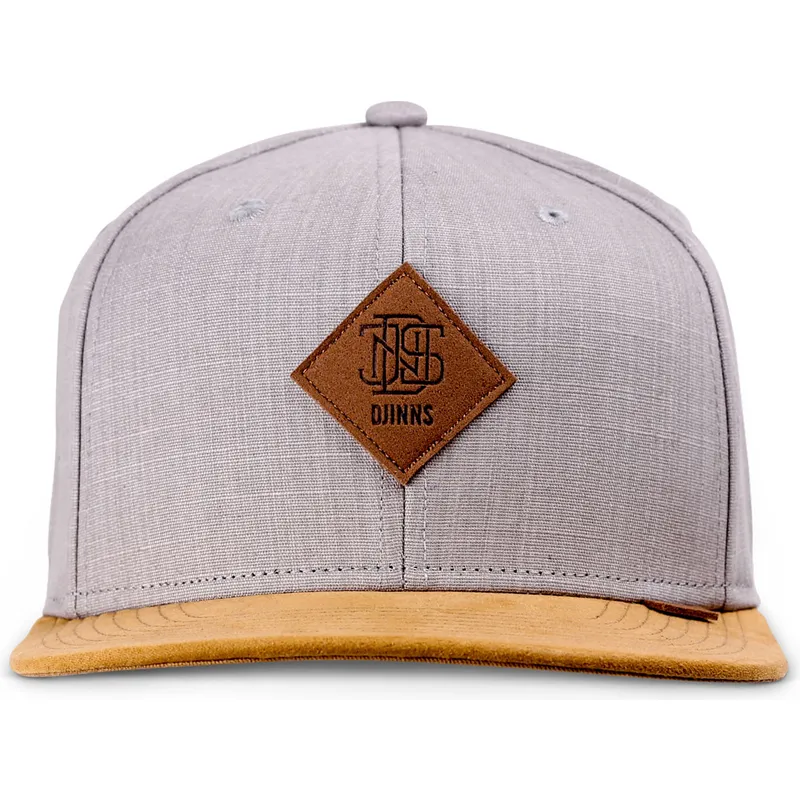 shapka-ploska-siv-snapbek-linen-2015-ot-djinns