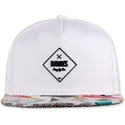 djinns-hvid-og-multifarvet-snapback-gummiaztek-fladskygget-kasket