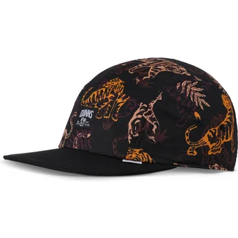 Casquette plate noire ajustable Aloha Tiger Djinns