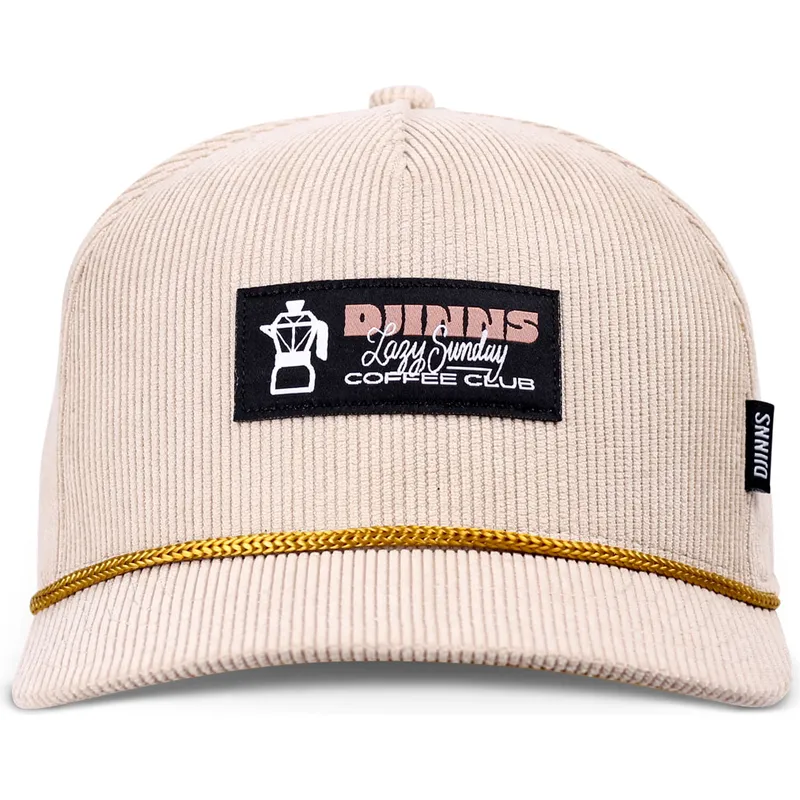 gorra-buet-beige-snapback-hft-sunday-coffee-cord-fra-djinns